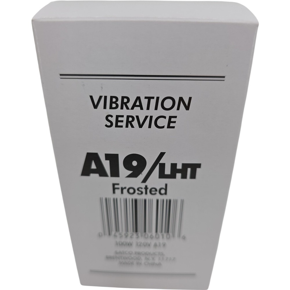 Satco Vibration Service A19/LHT Frosted 100W 120V Left Hand Thread Light Bulb